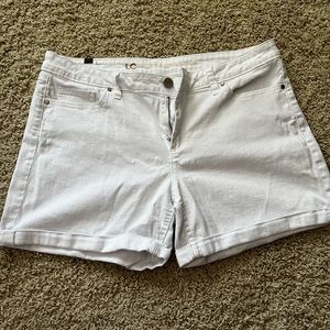 Lauren Conrad white jean shorts